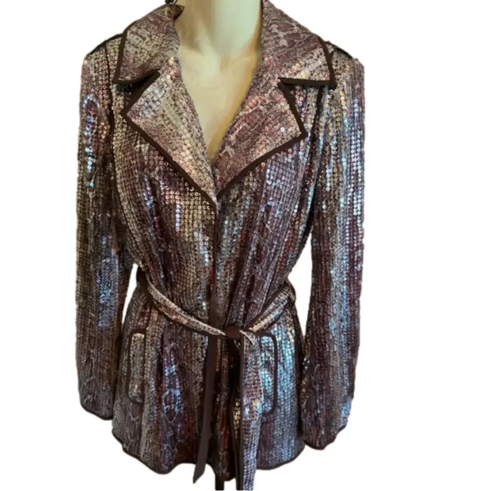 Chico's Ravishing sequence snake jacket - Picture 1 of 10